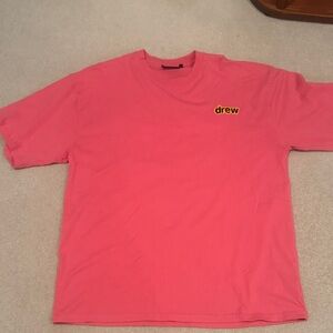 DREW Coral Pink Short Sleeve Logo Tee